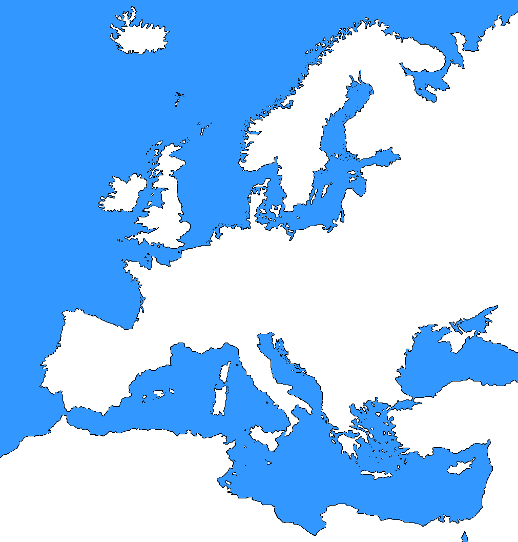 A Blank Map Of Europe