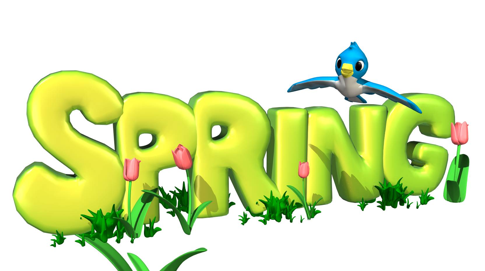 Spring flowers border clipart free clipart image
