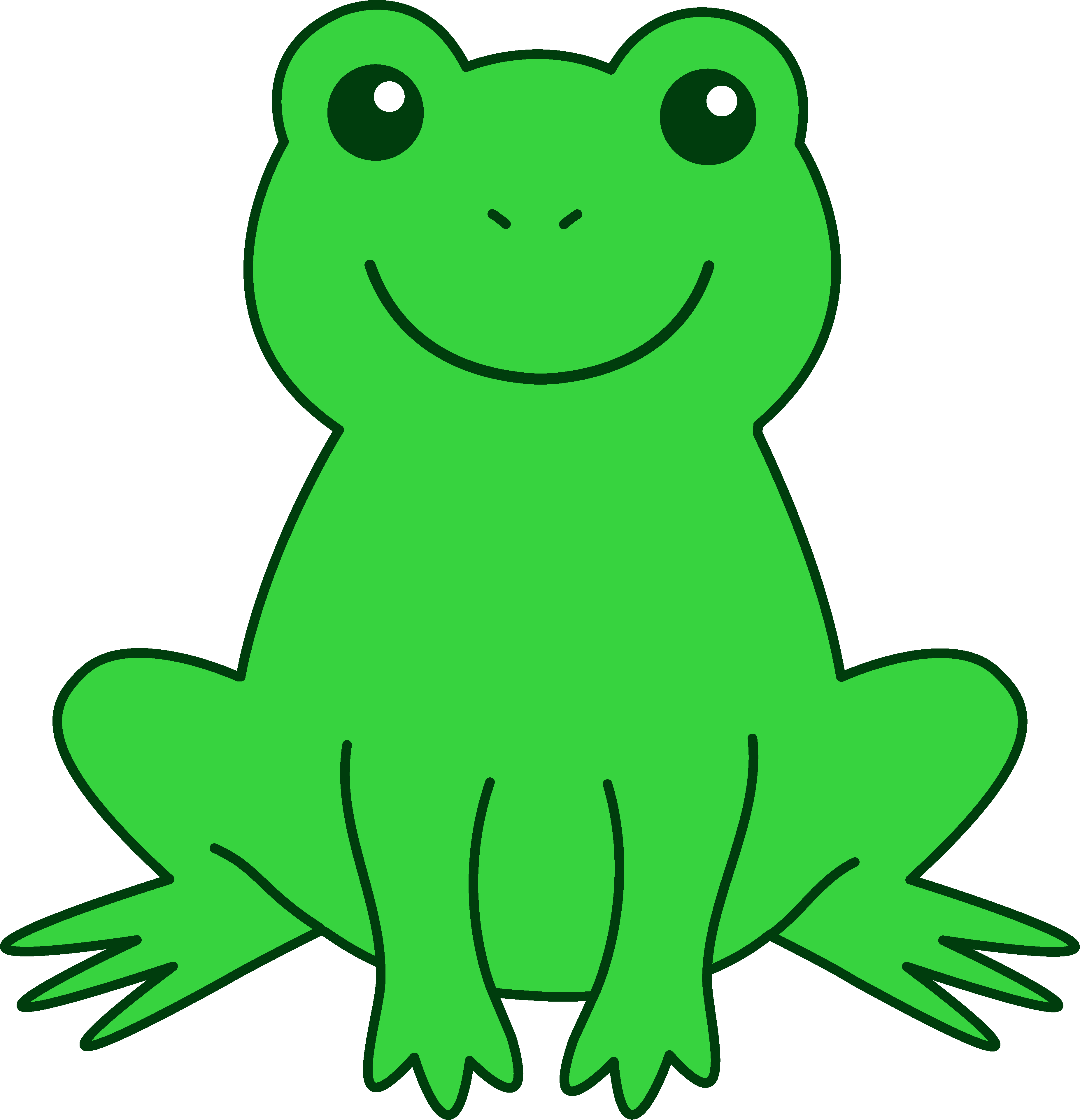 Green Frog Cartoon