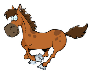 Horse clip art black and white free clipart image 6