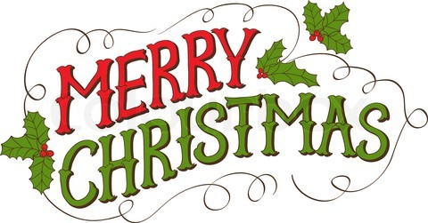 Merry Christmas Words Merry Christmas And Happy New Year Clipart 