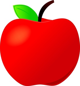 Red Apple Sign Clipart