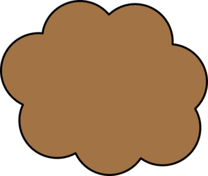 Brown Cloud Clip Art